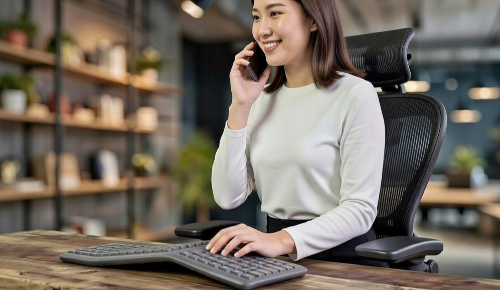 エルゴノミクスキーボード姿勢