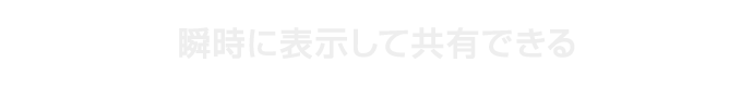 瞬時に表示して共有できる