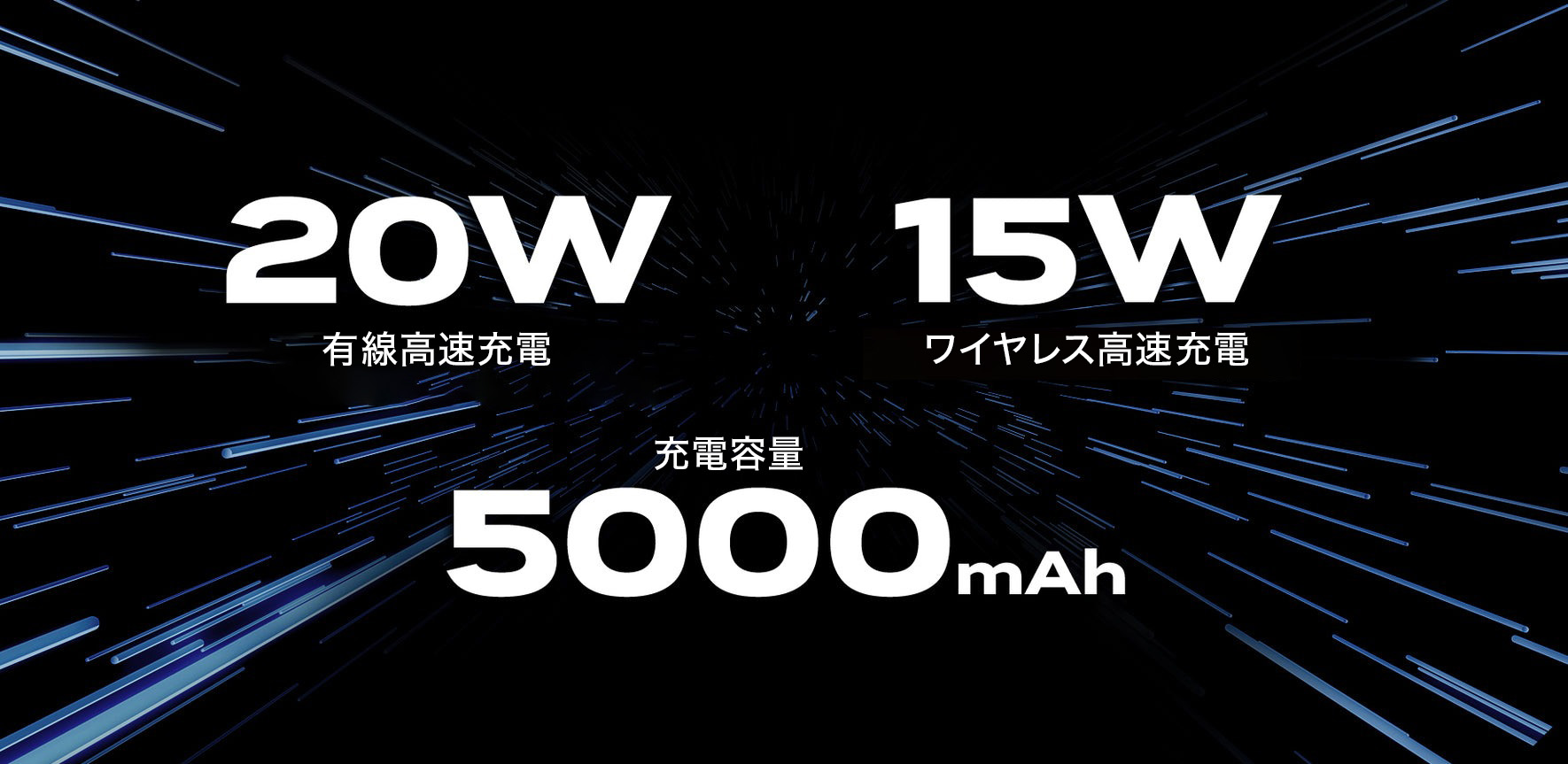 充電容量5000mAh